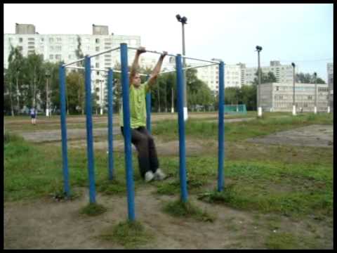 Туториал ( обучалка ) - сальто назад с турника