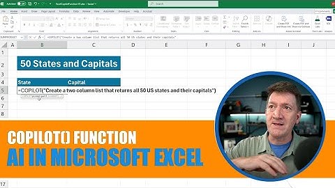 Excel AI Formula MAGIC - How to Use the Excel COPILOT() Function
