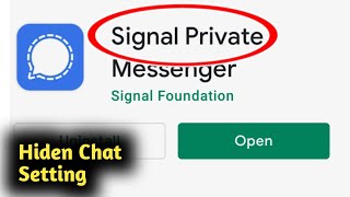 Signal App Hidden Chat Setting screenshot 3