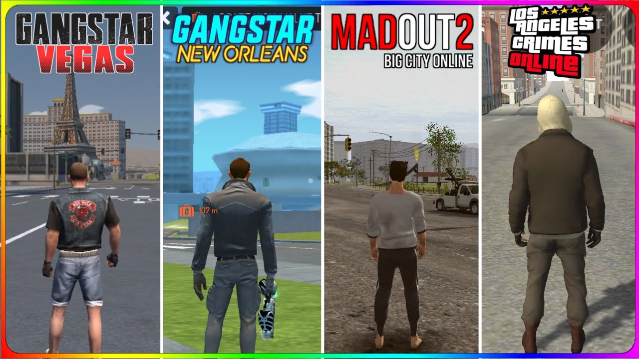 Gangstar Vegas vs Gangstar New Orleans vs Mad Out 2 vs Los Angeles Crimes