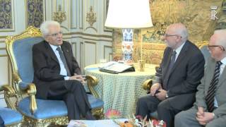 Incontro del Presidente Mattarella con i fratelli di Don Puglisi