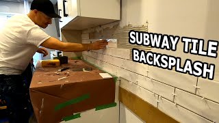 How to Install Subway Backsplash Tile