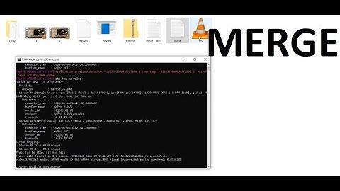 How to merge two videos with ffmpeg