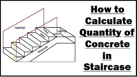 How to Calculate Quantity of Concrete in Staircase