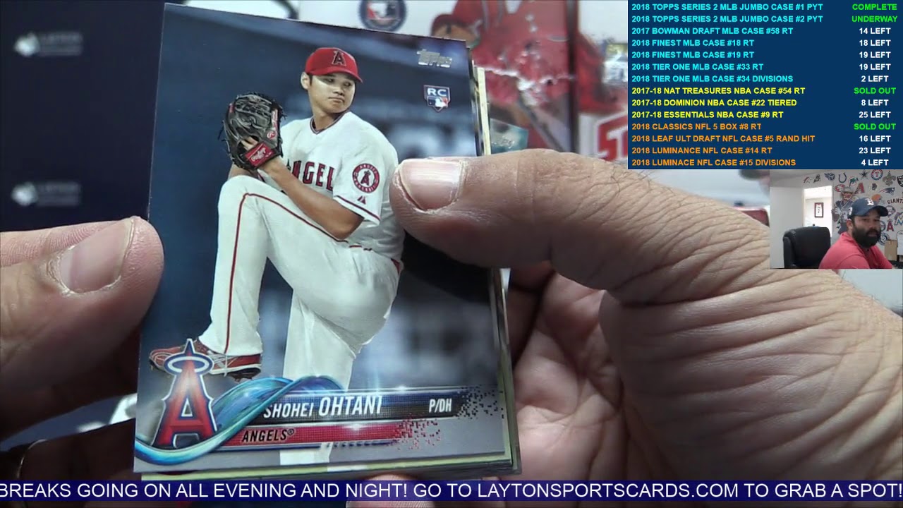 2018 Topps Series 2 Baseball Jumbo Case Break #2 Shohei Ohtani