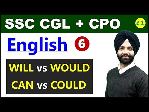 English Modals for SSC CGL, CPO, CHSL, MTS, RAILWAY, Bank PO
