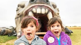 GIANT Monster at the Pumpkin Patch!