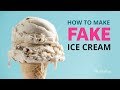 How to make fake ICE CREAM for food photography