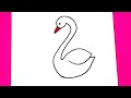        تعليم الرسم للأطفال طريقة رسم أوزة