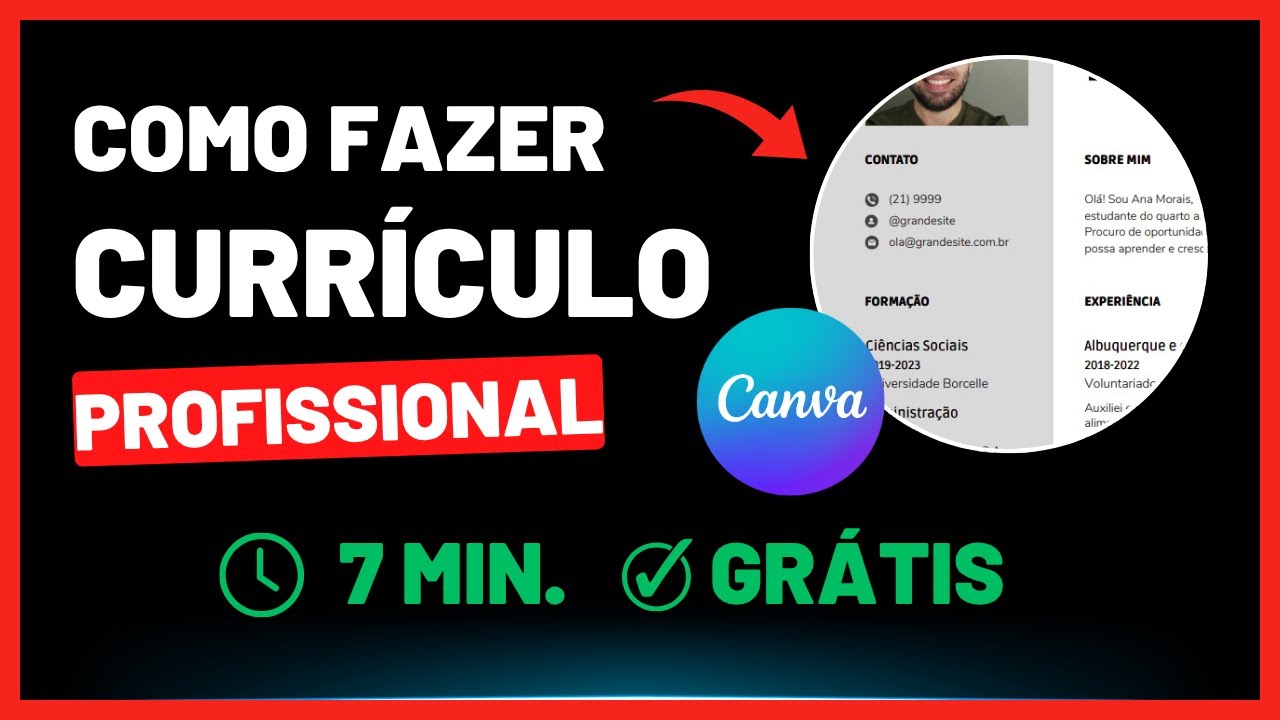 (Atualizado 2025) Como Criar um Currículo Profissional no CANVA Grátis
