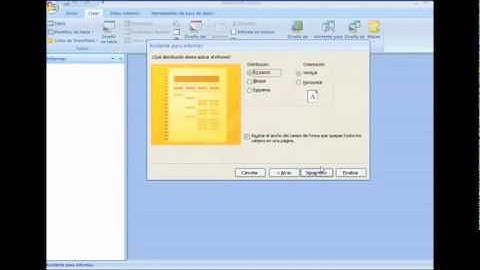 Diseño de Informes en Access - 2007