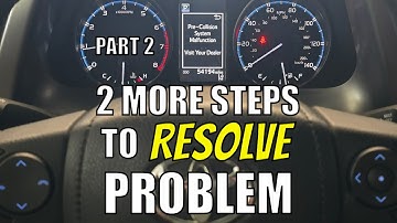 Hoe u de waarschuwing voor een storing in het Toyota Pre-Collision System kunt oplossen ⚠️ | Zelf...