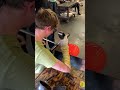 My largest ocean orb ever!! #shorts #glassart #satisfying #artist #craft #fire #glassblowing #ocean