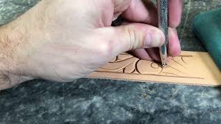 How to tool a western belt using only beginner tools