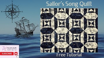 Just 2 Yards Each of 2 Fabrics Makes this Eye-Catching Quilt! Easy!