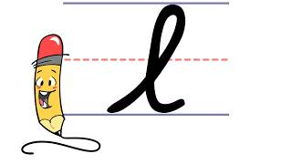 Pencil Pete's Cursive Writing - Lowercase l (Sketch Edition)