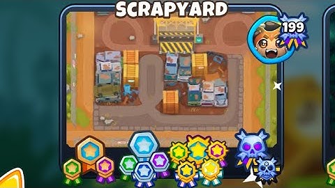 BTD6–Scrapyard—Primary Only—No Monkey Knowledge + No Hero