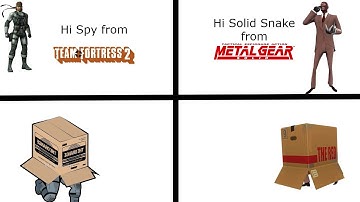 Spy TF2 think he Solid Snake