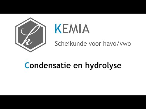 Video: Verschil Tussen Hydrolyse En Condensatie