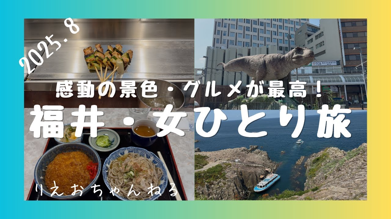福井・女ひとり旅〜福井へ初訪問！迫力満点の恐竜・サスペンスな崖に感動！ソースカツ丼てこんなに美味しかったのね！！