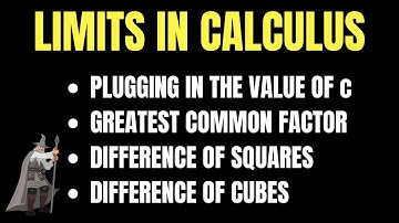 How to Evaluate Limits Algebraically in Calculus by Factoring