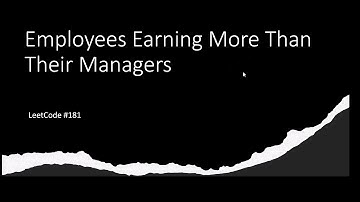 [SOLVED!] Employees Earning More Than Their Manager - LeetCode 181 - SQL