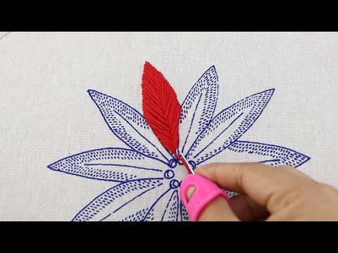 ¡¡Hermosa flor!! ??BORDADO DE FLORES CON PUNTADAS MUY FÁCILES???