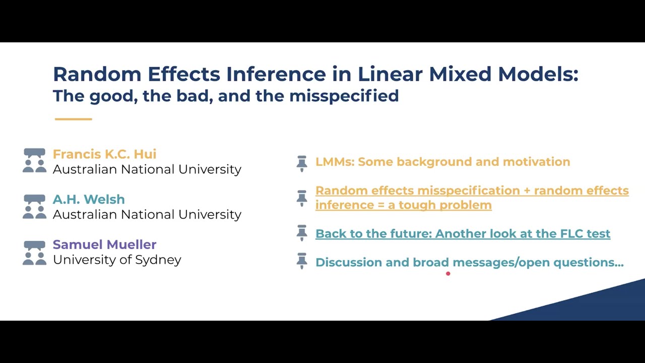 Random Effects Inference in Linear Mixed Models: The good, the bad, and ...