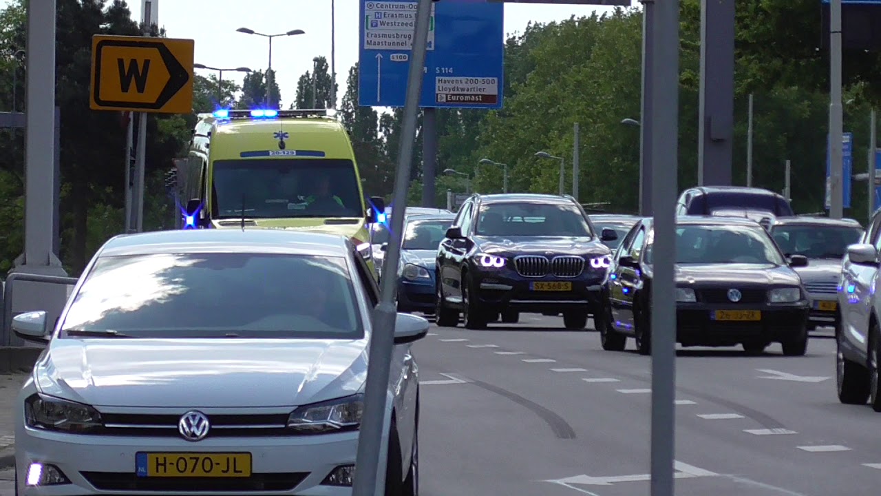 A1 20-129 spoedaankomst EMC Rotterdam vanaf inzet in Langeweg