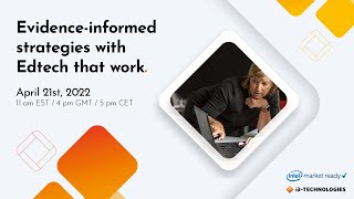Evidence-informed strategies with Edtech that work.