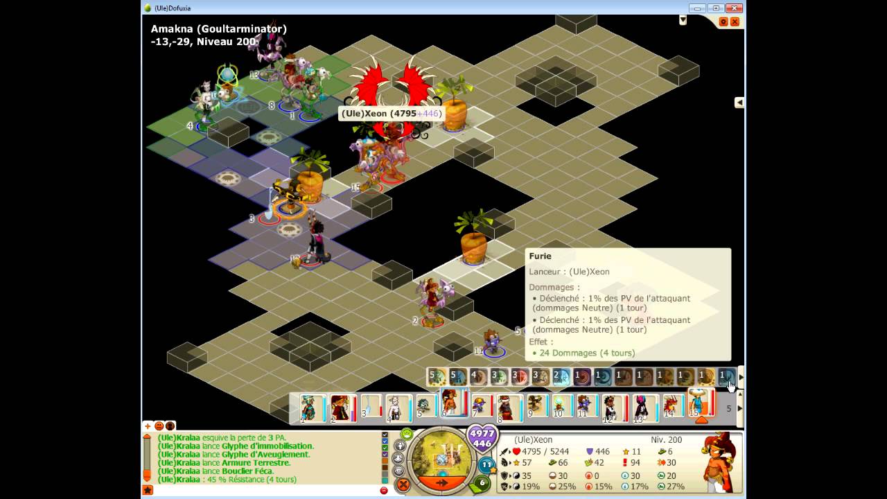 [Dofus] Ulette A ( avec les voix skype ) vs Brumaire D 32ème ( Goultarminator 2013 #6 )