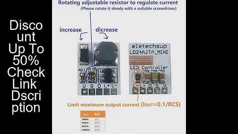 DC 12V 24V LED Dimming Control 0-910MA Constant Current Adjustable PWM LED Driver Module LD24AJTA_MI