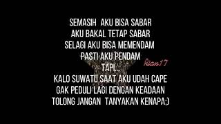 Story'wa sabar juga ada batasnya