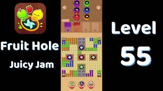 🎯 Fruit Hole Level 55 Walkthrough | Fun Fruit Puzzle Game 🍓 | SolutionGuruji