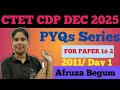 CTET PREVIOUS YEAR QUESTION PAPER | 2011 to 2024 All Sets | CDP | CTET Question Paper 2011| Day1 |