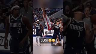 KJ knee’d Dwight Powell’s face. 😱😳