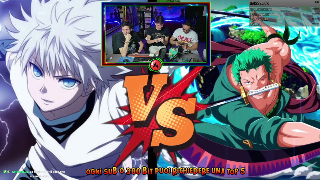 VERSUS: PERSONAGGI di ONE PIECE vs PERSONAGGI di HUNTER x HUNTER