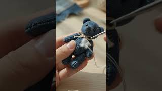 Denim Patchwork Bear 🧸 #3danimation #animation #cartoon