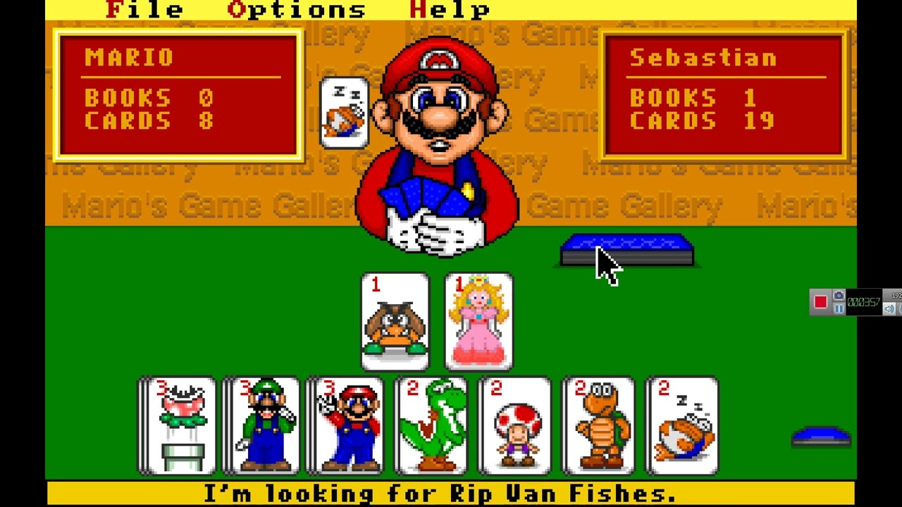 Mario's Game Gallery Go Fish