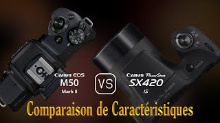 Canon EOS M50 Mark II vs. Canon PowerShot SX420 IS: Une Comparaison de Caractéristiques