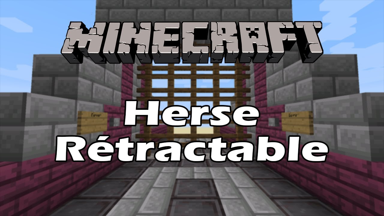 Tuto Herse Retractable Minecraft 1 16 Youtube