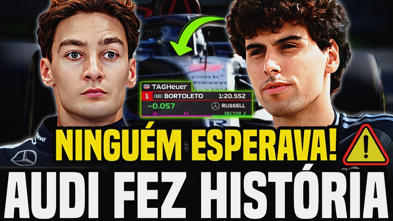 🚨Mercedes na Pole… mas a AUDI assustou o paddock! Bortoleto no Q3 choca a F1