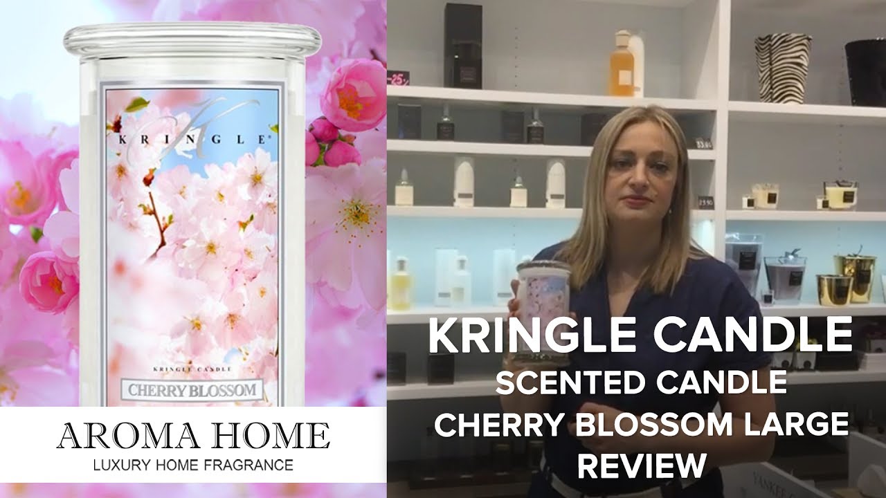 Kringle Candle Scented Candle Cherry Blossom Large Review YouTube