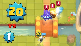 LARRY Level 20 vs Level 1 CARDS!..