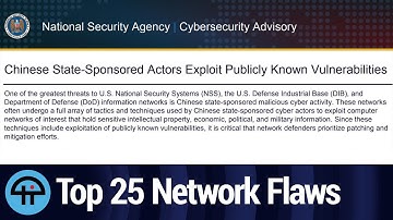 Top 25 Network Vulnerabilities