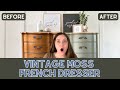Painting a Wooden Dresser with Two Tone Finish