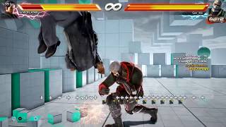 Tekken 7 - Gun_Mo Bryan Knee's Wall Combo