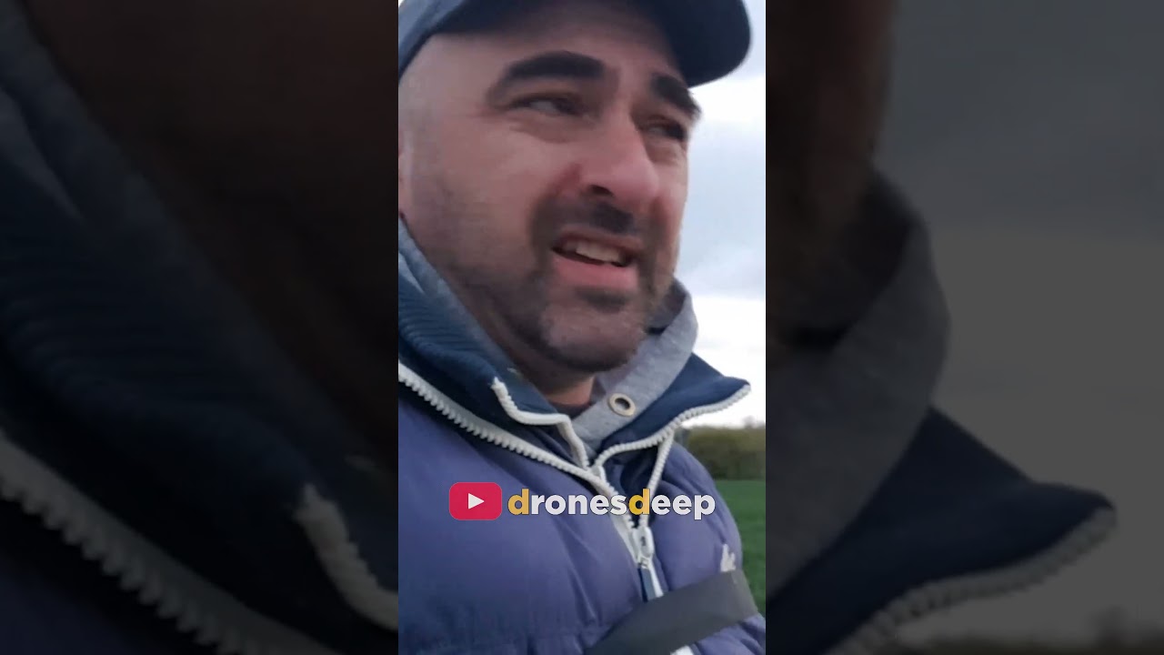 An early morning drone shoot at a windmill in Chillenden in Kent 