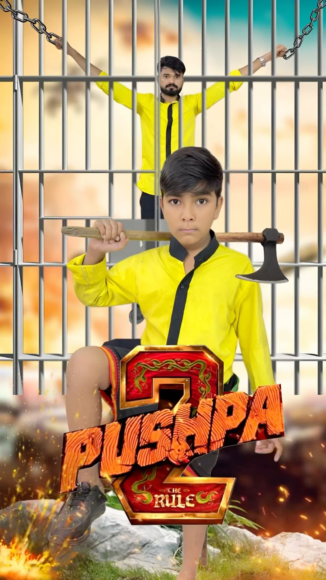 Pushpa is Back ? #comedy #funny #jagga #aaganwadikebacche #pushpa3 #viralvideo #trending