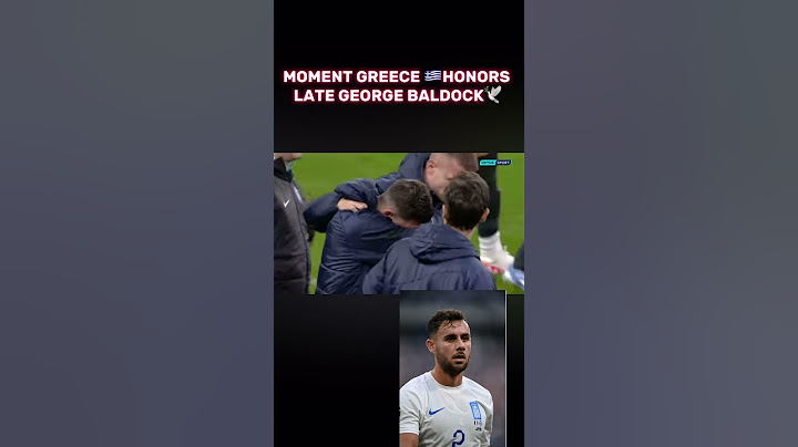 EMOTIONAL MOMENT AS GREECE🇬🇷HONORS GEORGE BALDOCK IN THE ENGLAND vs GREECE MATCH. RIP BALDOCK😭🕊️
